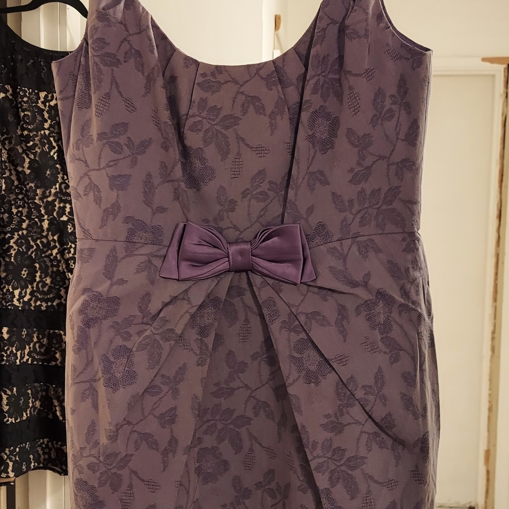 From Anthropolgie Yoana Baraschi Purple Floral Mini Dress